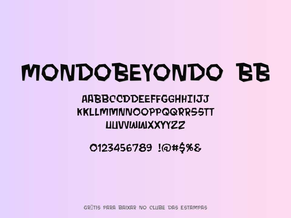 Fonte Mondobeyondo Bb Grátis Para Baixar