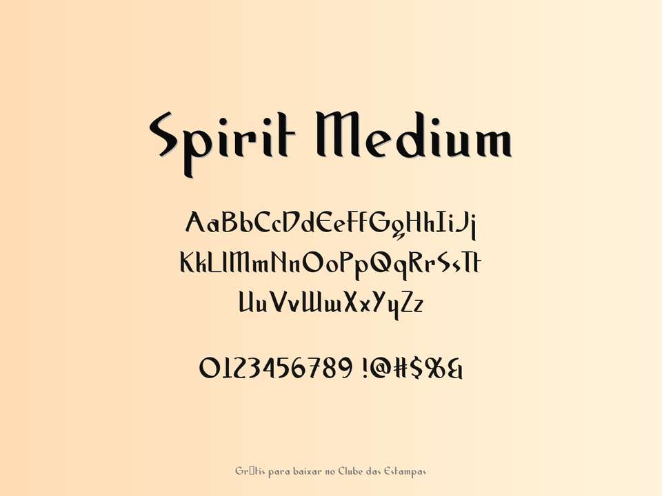 Fonte Spirit Medium Grátis Para Baixar