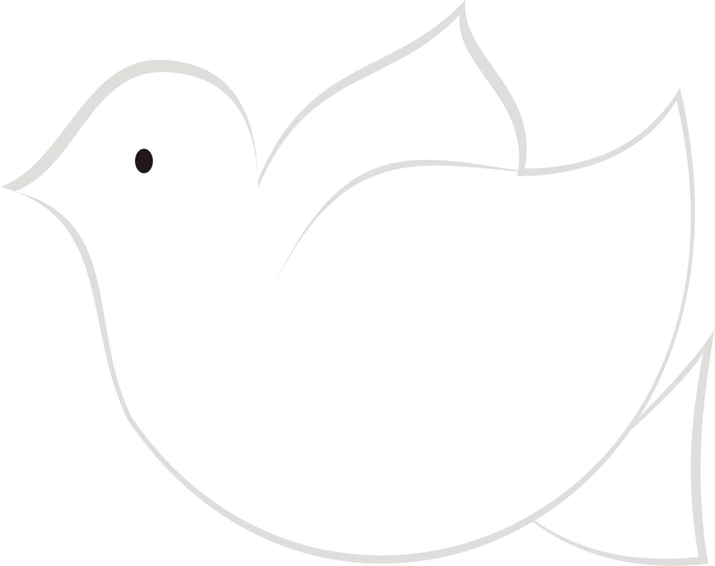 Pássaro Desenhado Em Linha Animais Png Grátis Para Baixar