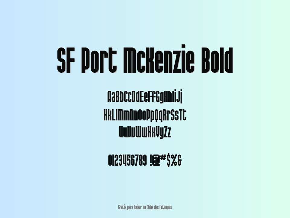Fonte Sf Port Mckenzie Bold Grátis Para Baixar