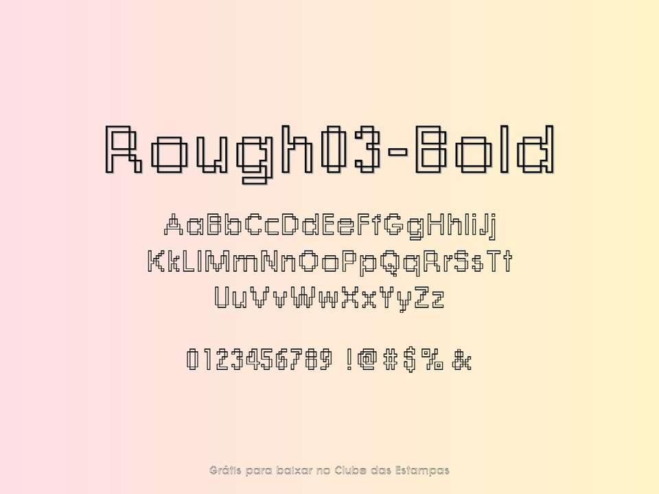 Fonte Rough03 Bold Grátis Para Baixar