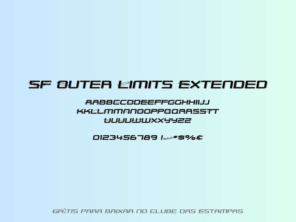 Fonte Sf Outer Limits Extended Grátis Para Baixar