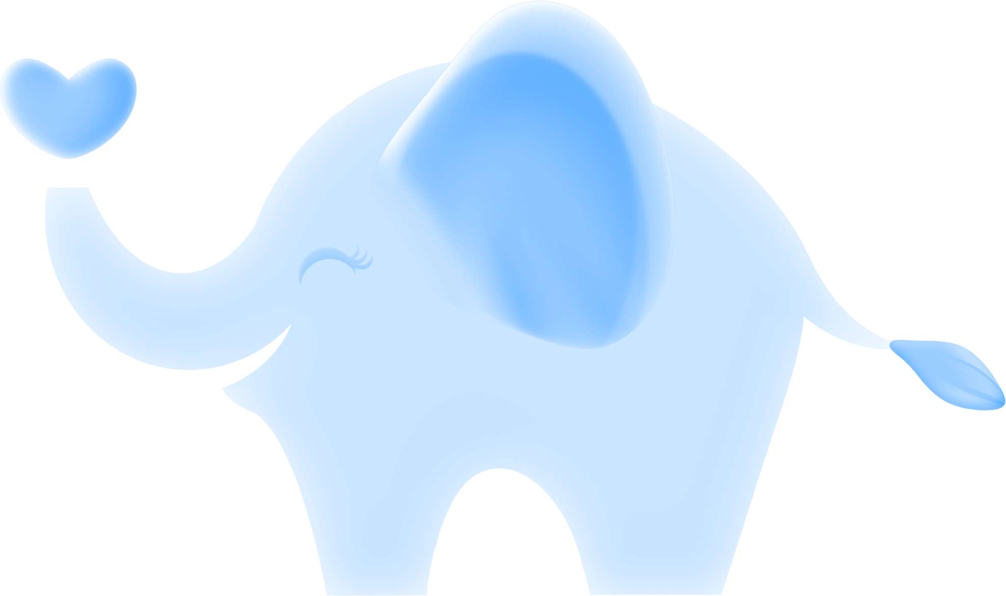 Elemento Elefante Cute Elefantinho Fofo Png (2)