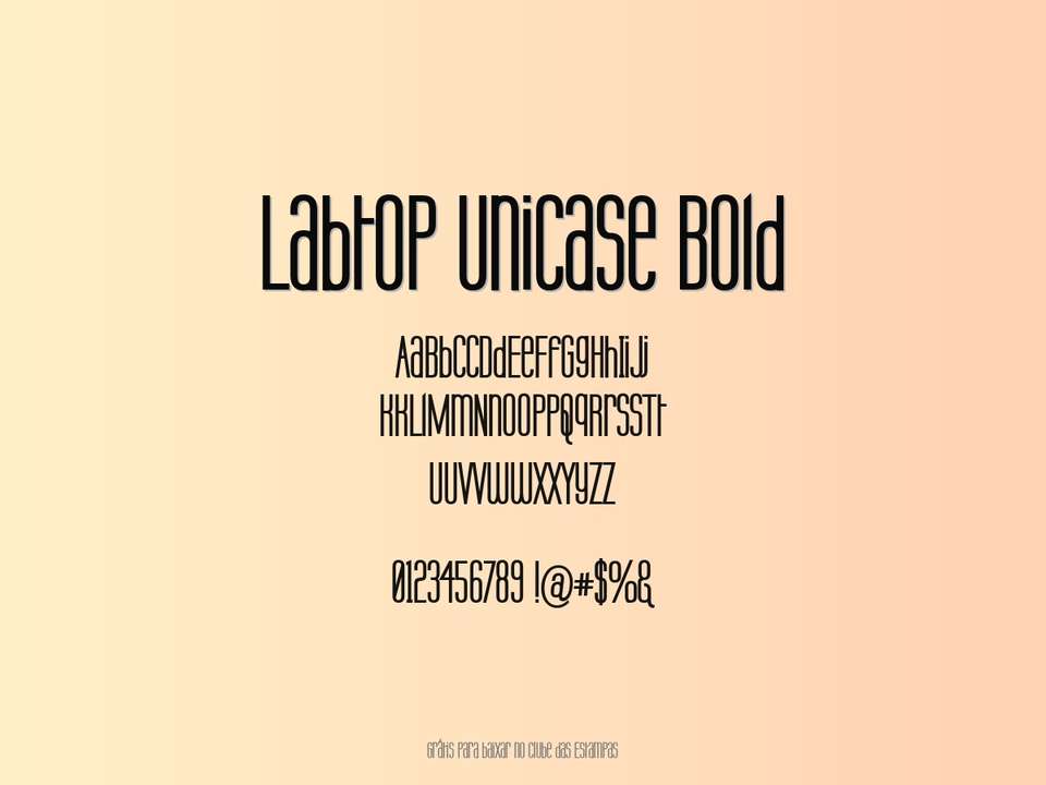 Fonte Labtop Unicase Bold Grátis Para Baixar