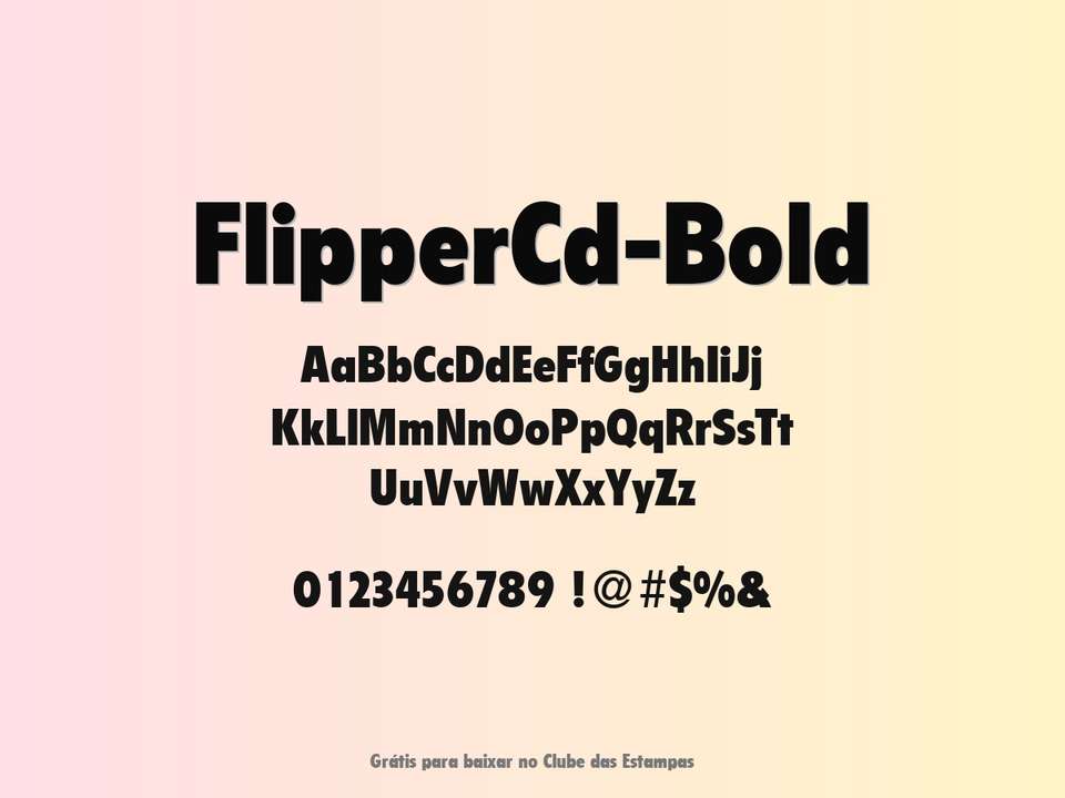 Fonte Flippercd Bold Grátis Para Baixar