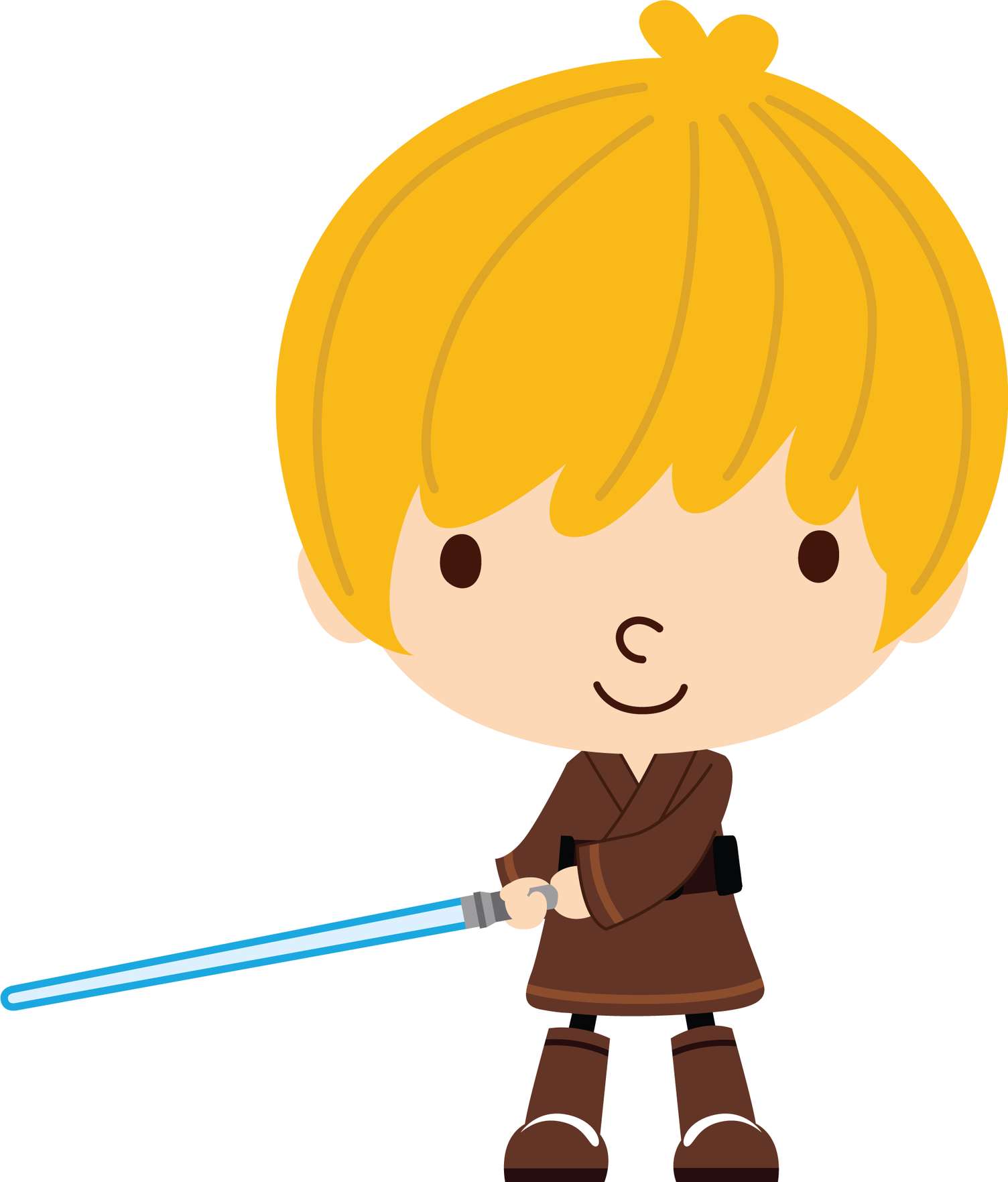 Jovem Jedi Com Sabre Laser Ficção Científica Png Grátis Para Baixar
