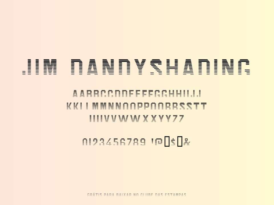 Fonte Jim Dandyshading Grátis Para Baixar
