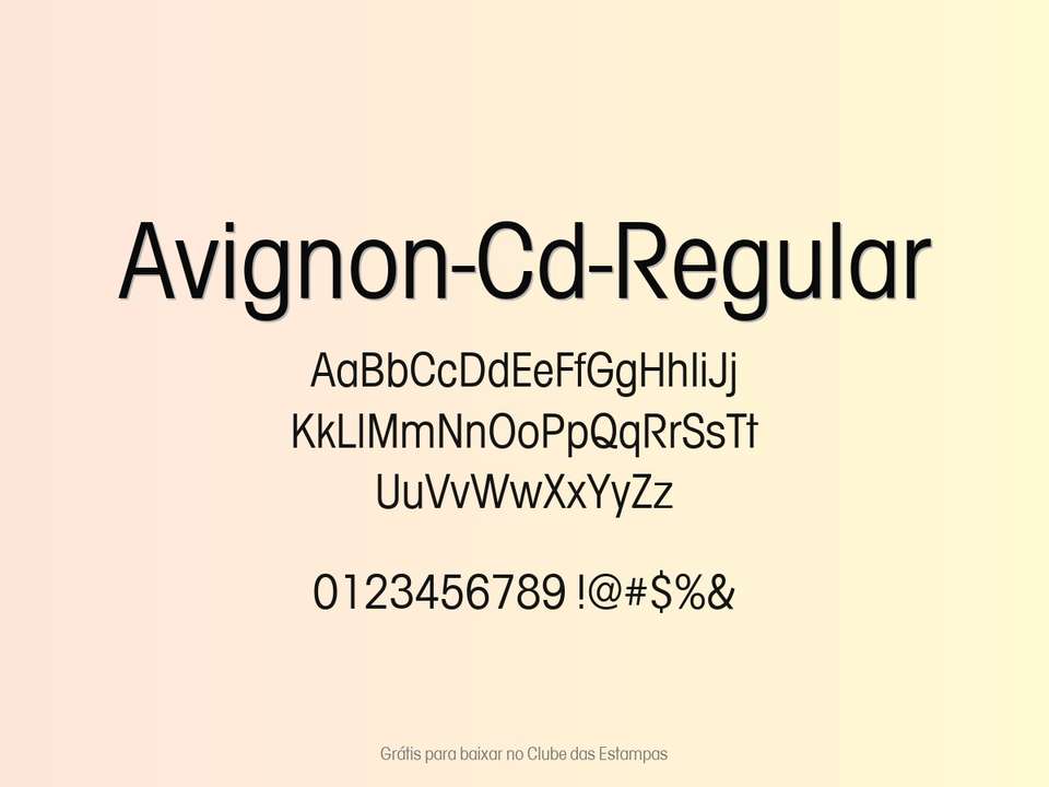 Fonte Avignon Cd Regular Grátis Para Baixar