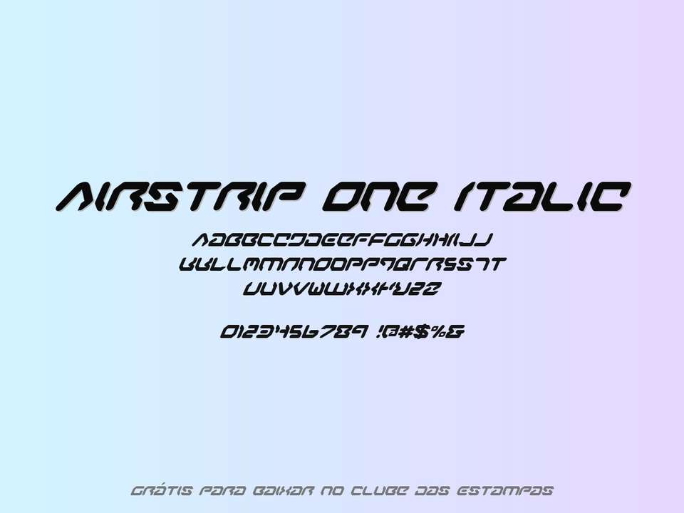 Fonte Airstrip One Italic Grátis Para Baixar