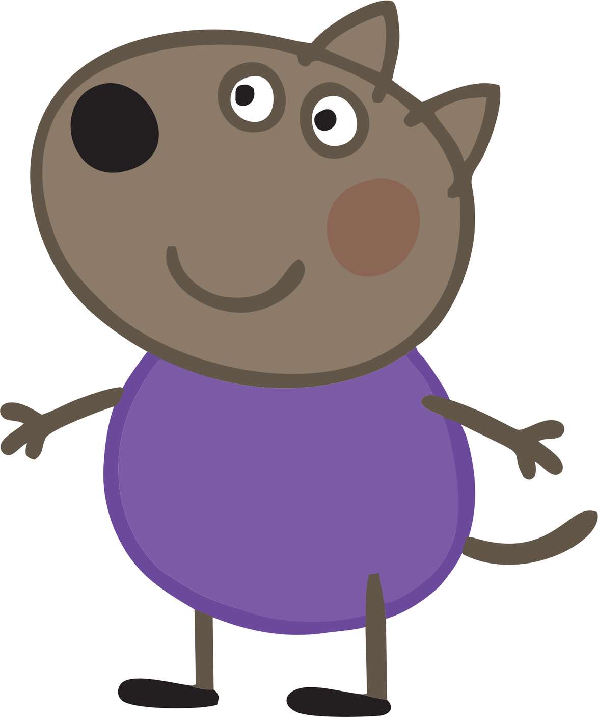 Personagem Gato Camiseta Roxa Personagens Png Grátis Para Baixar