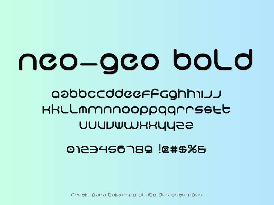 Fonte Neo Geo Bold Grátis Para Baixar