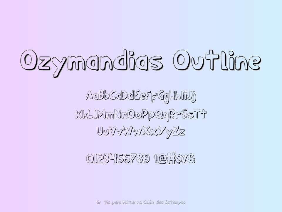 Fonte Ozymandias Outline Grátis Para Baixar