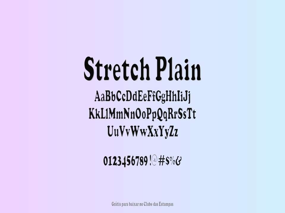 Fonte Stretch Plain Grátis Para Baixar