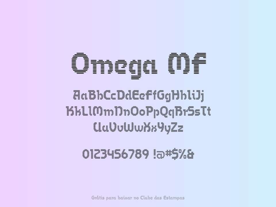Fonte Omega Mf Grátis Para Baixar