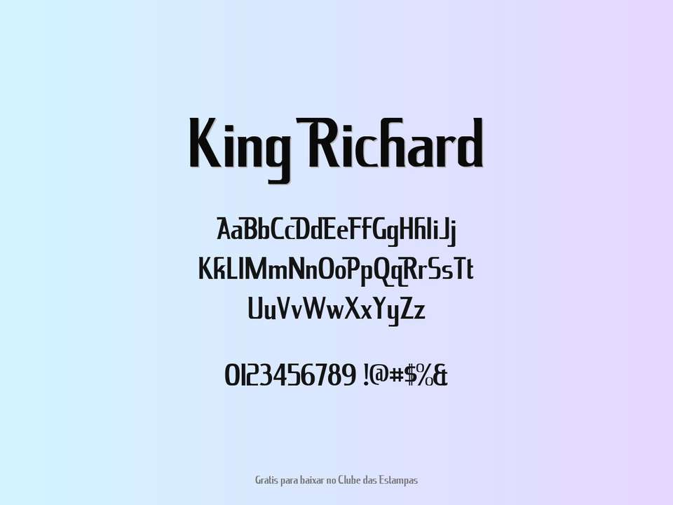 Fonte King Richard Grátis Para Baixar