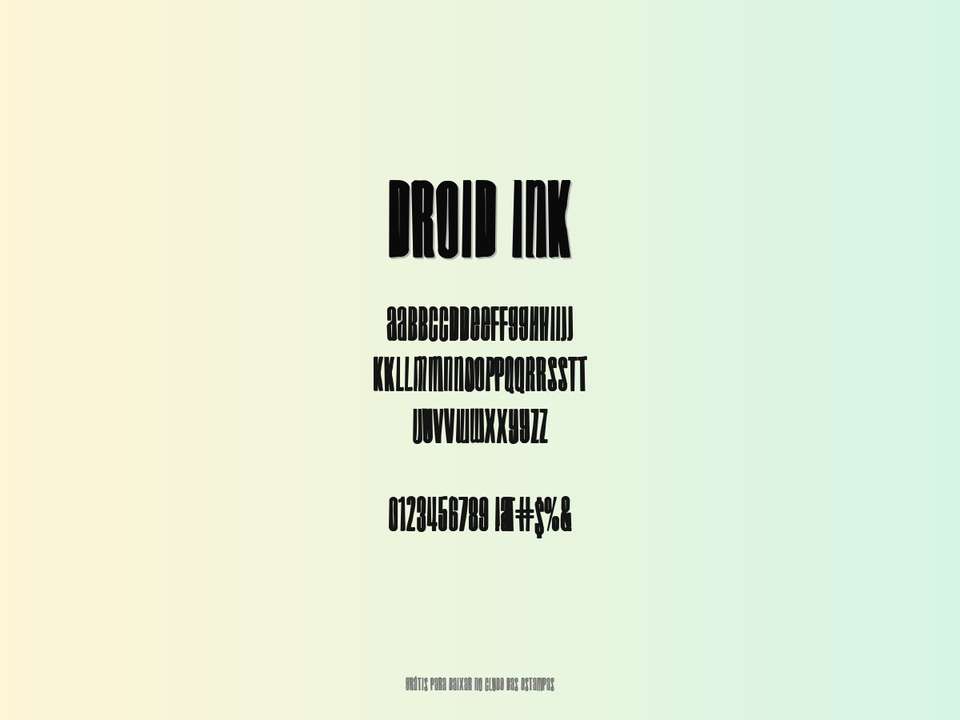 Fonte Droid Ink Grátis Para Baixar