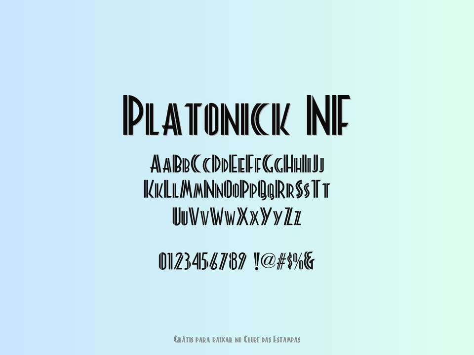 Fonte Platonick Nf Grátis Para Baixar