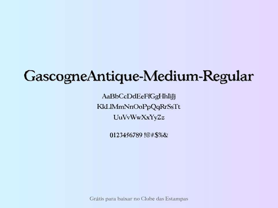 Fonte Gascogneantique Medium Regular Grátis Para Baixar