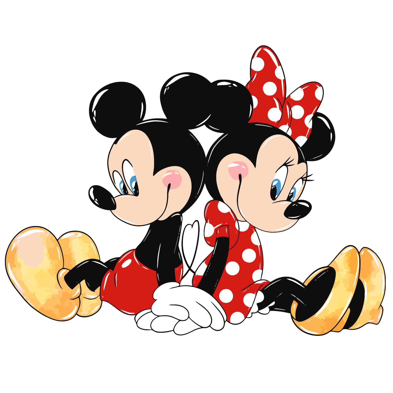 Mickey E Minnie Mouse Ilustração Casal Apaixonado Desenho Animado Png Arte Para Caneca Grátis Pra Ba
