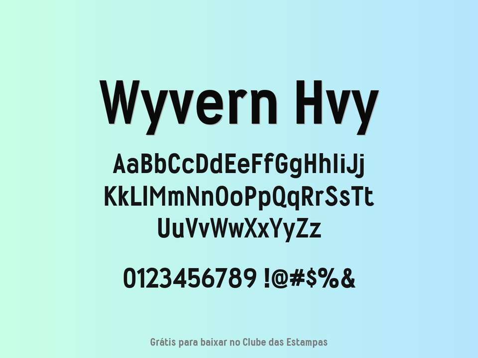 Fonte Wyvern Hvy Grátis Para Baixar