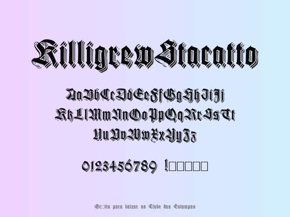 Fonte Killigrewstacatto Grátis Para Baixar