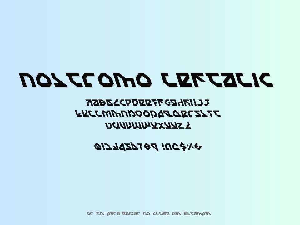 Fonte Nostromo Leftalic Grátis Para Baixar