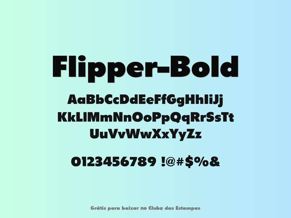 Fonte Flipper Bold Grátis Para Baixar