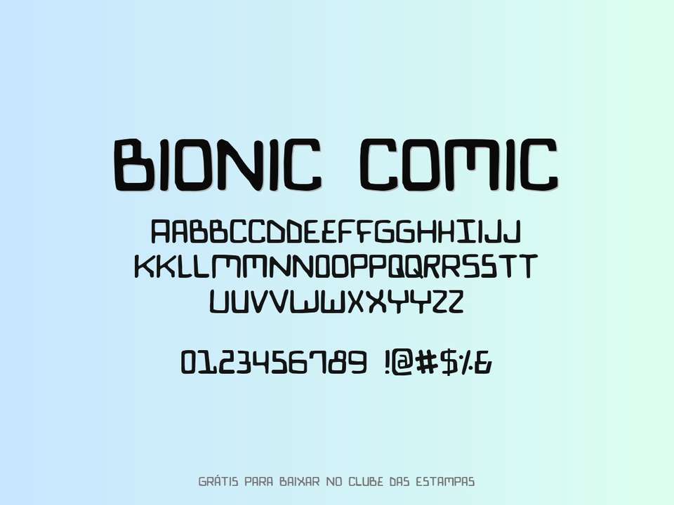Fonte Bionic Comic Grátis Para Baixar
