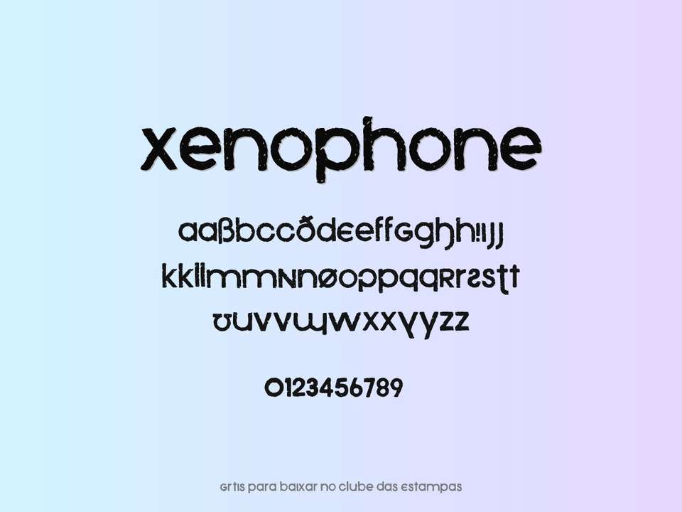 Fonte Xenophone Grátis Para Baixar