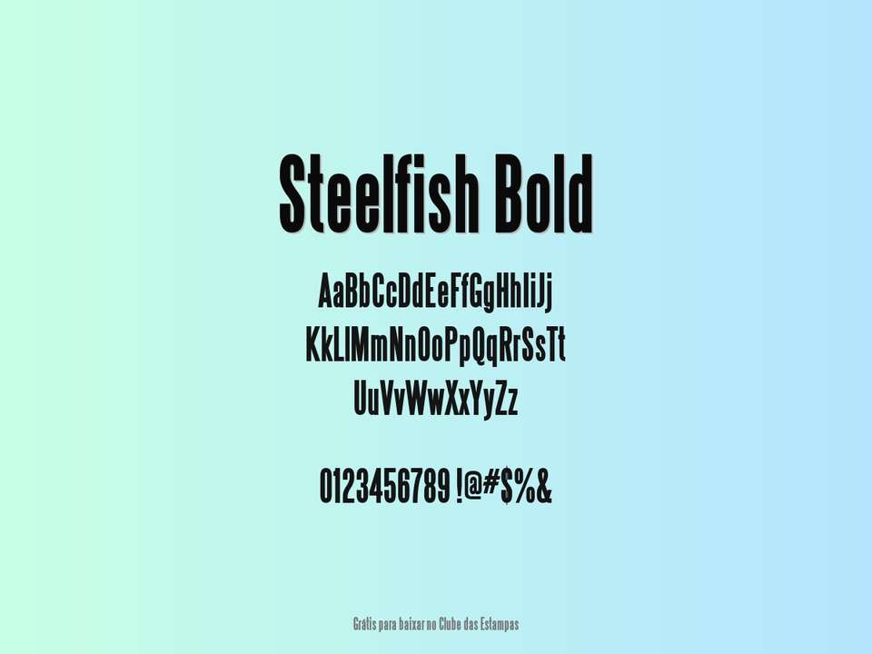 Fonte Steelfish Bold Grátis Para Baixar