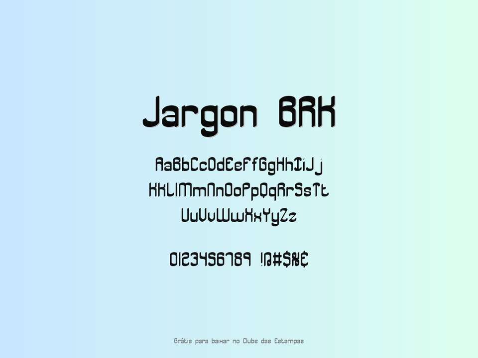 Fonte Jargon Brk Grátis Para Baixar