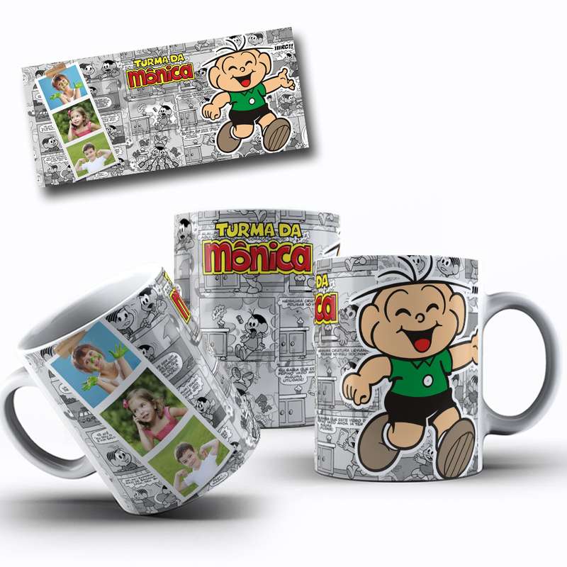 Arte Para Caneca Turma Da Monica Personagens Serie Cartoon 13