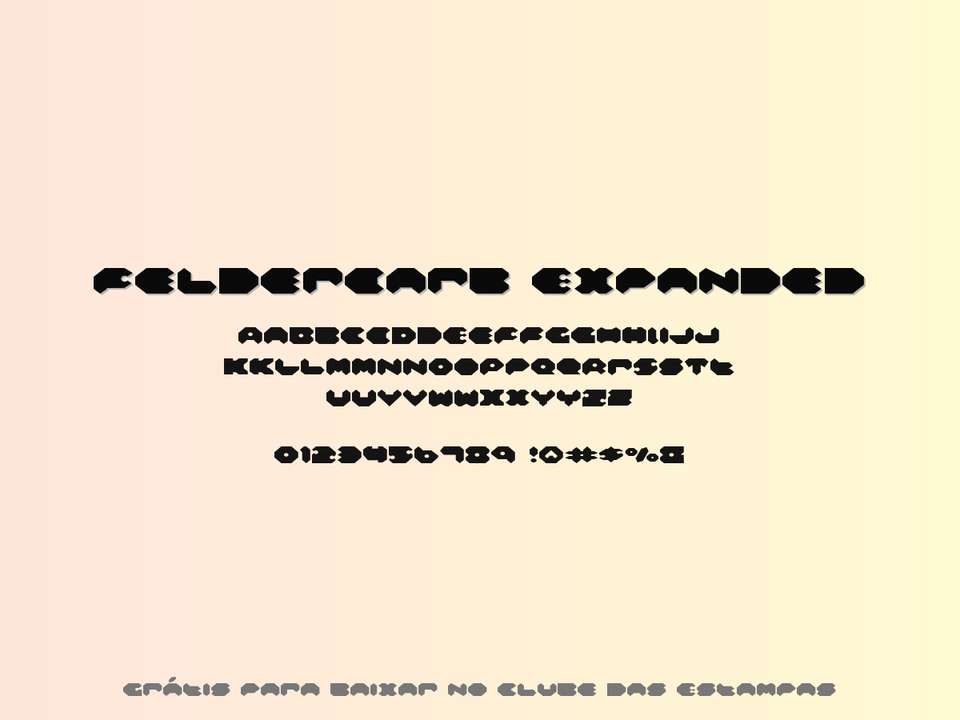 Fonte Feldercarb Expanded Grátis Para Baixar