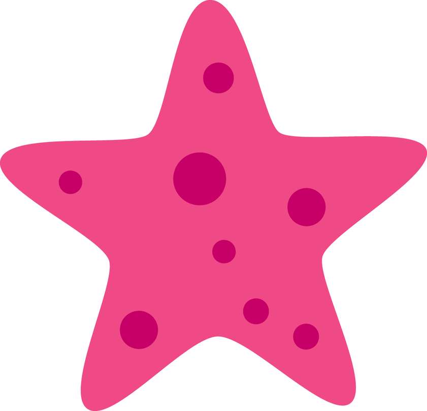 Estrela Rosa Com Bolinhas Decoração Png Grátis Para Baixar