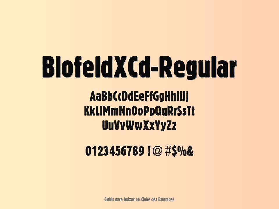 Fonte Blofeldxcd Regular Grátis Para Baixar