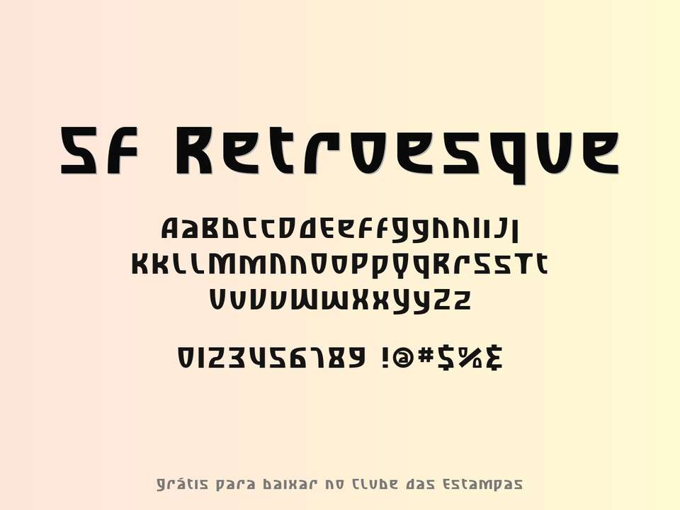 Fonte Sf Retroesque Grátis Para Baixar