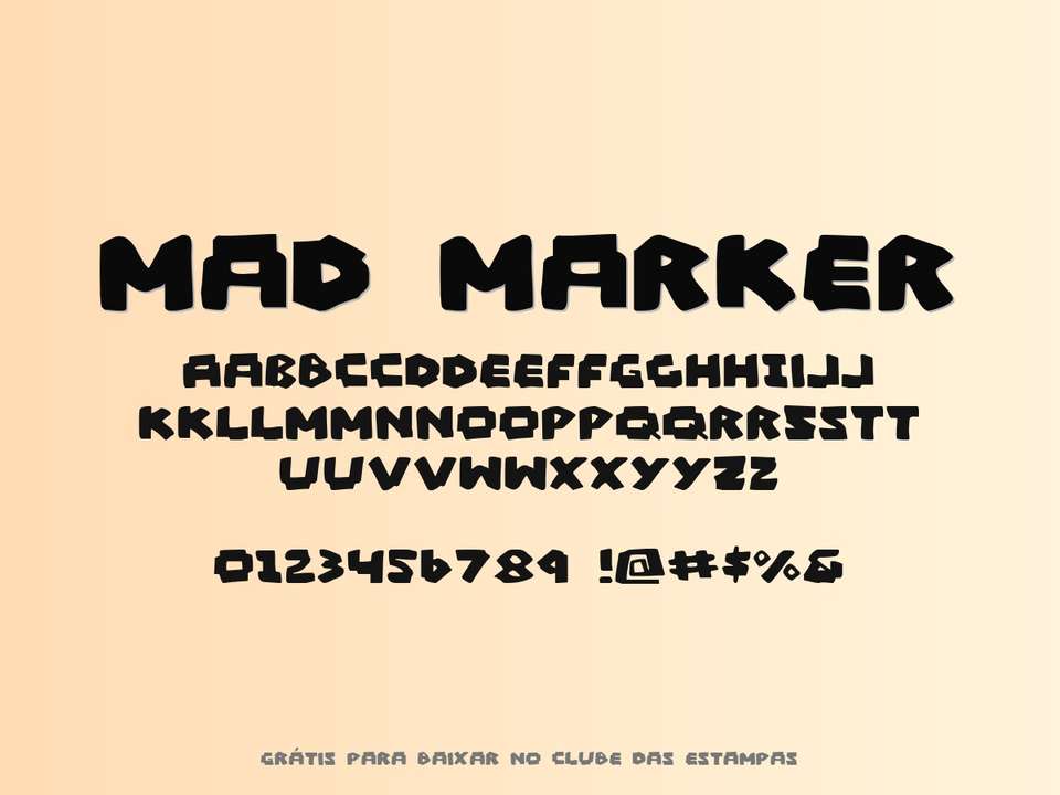 Fonte Mad Marker Grátis Para Baixar