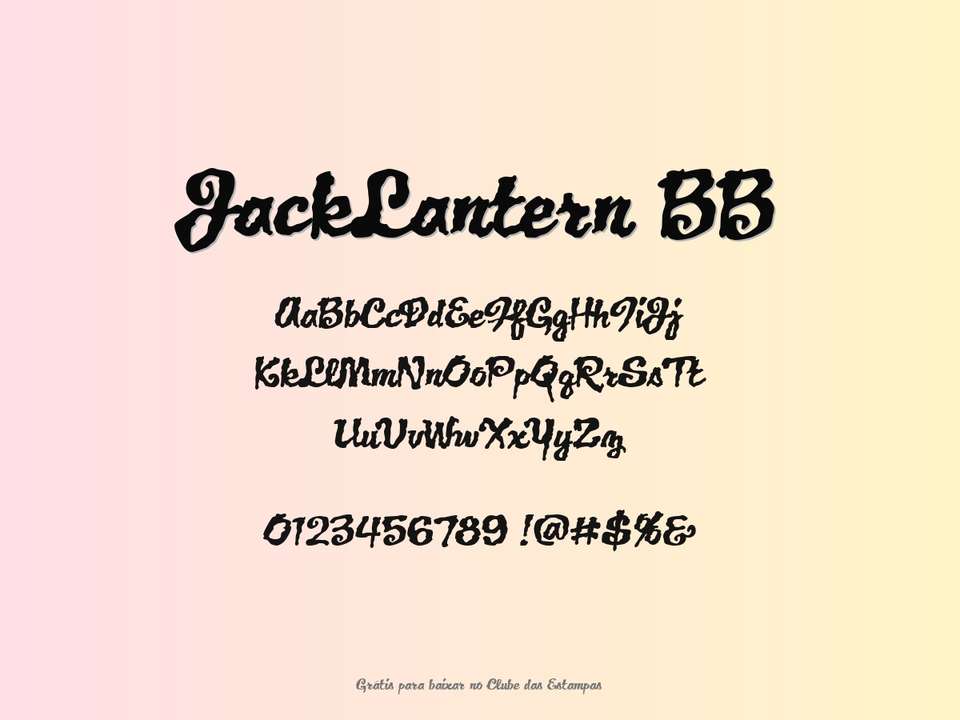 Fonte Jacklantern Bb Grátis Para Baixar