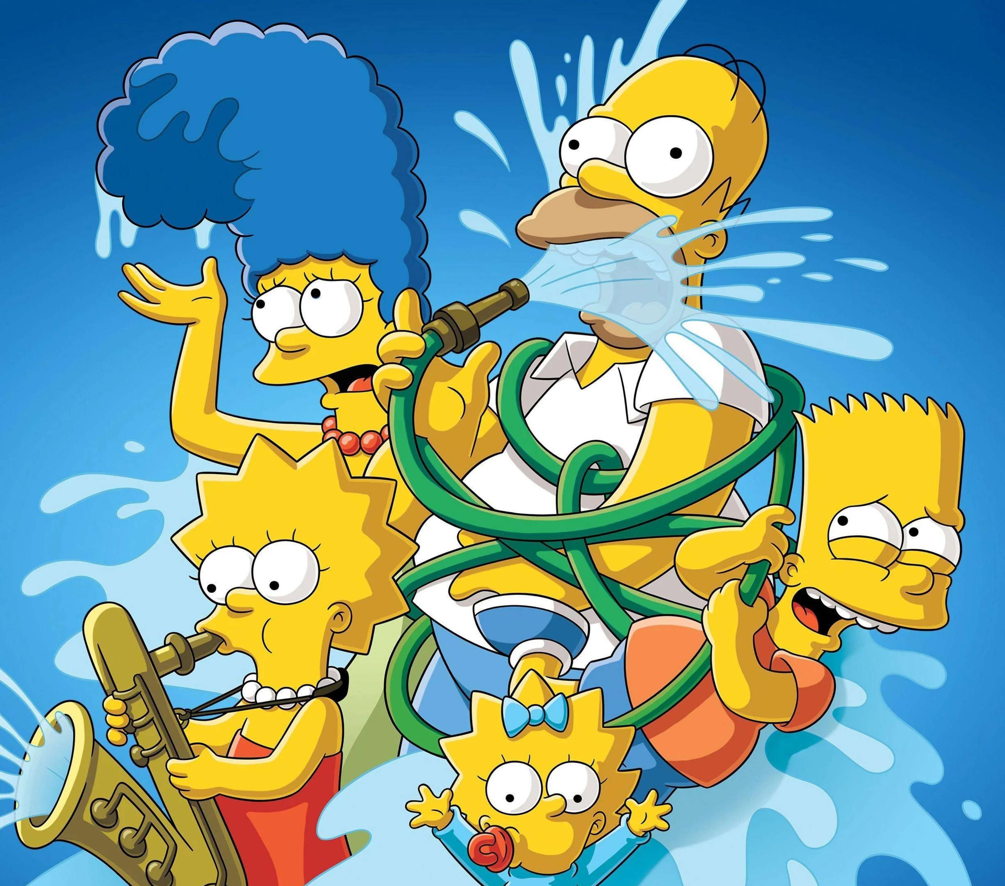 Personagens De The Simpsons Em Banda Musical Desenho Animado Png Arte Para Caneca Grátis Pra Baixar