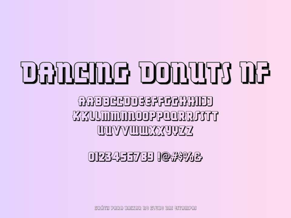 Fonte Dancing Donuts Nf Grátis Para Baixar