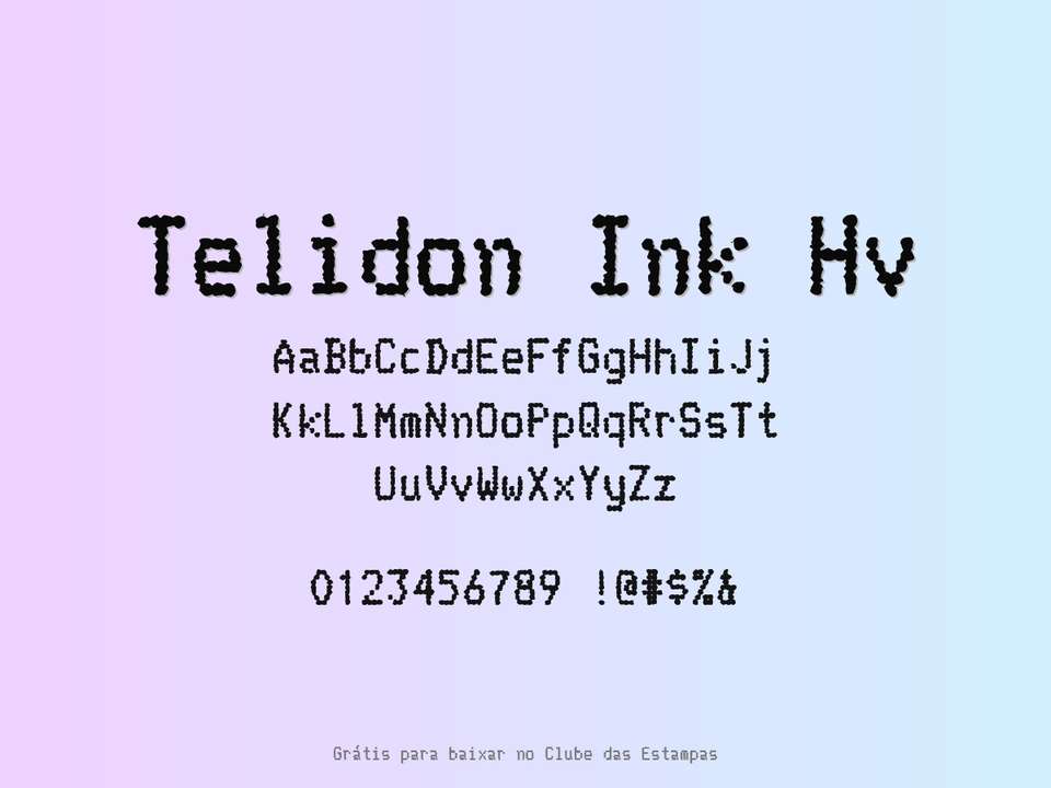 Fonte Telidon Ink Hv Grátis Para Baixar