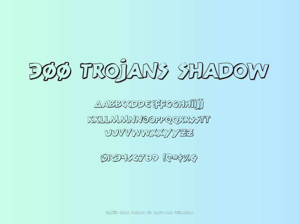 Fonte 300 Trojans Shadow Grátis Para Baixar
