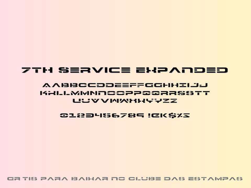Fonte 7th Service Expanded Grátis Para Baixar