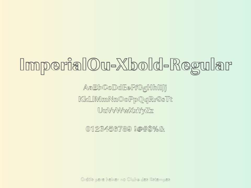 Fonte Imperialou Xbold Regular Grátis Para Baixar