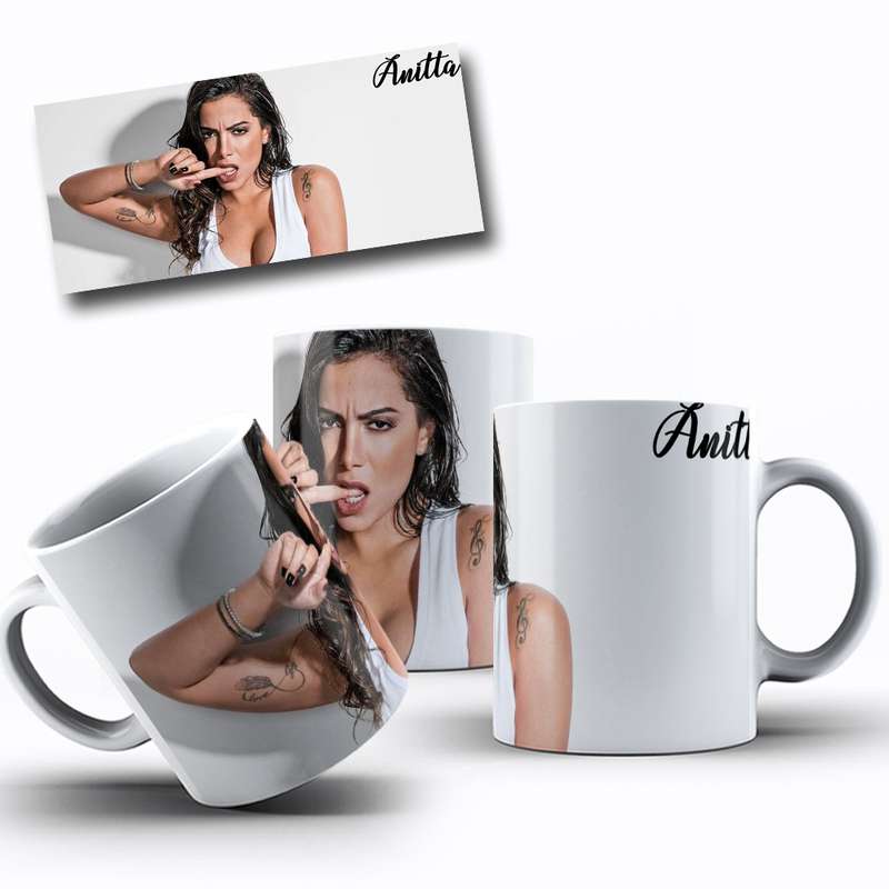 Arte Para Caneca Anitta Personagens Cartoon 1
