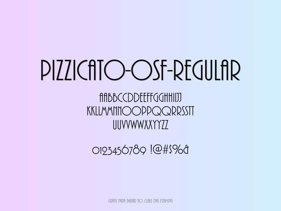 Fonte Pizzicato Osf Regular Grátis Para Baixar