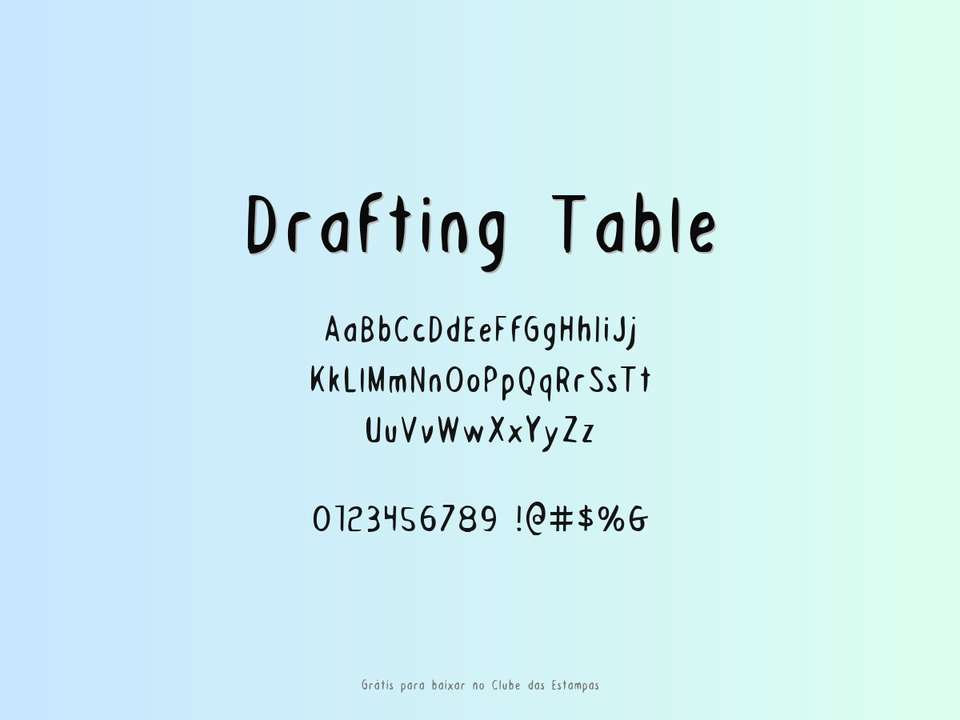 Fonte Drafting Table Grátis Para Baixar