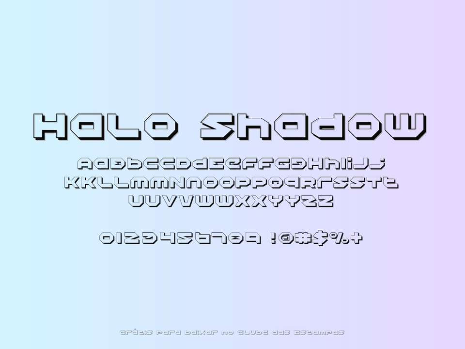 Fonte Halo Shadow Grátis Para Baixar
