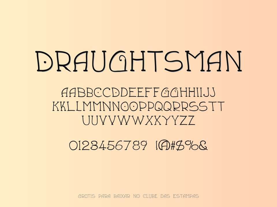 Fonte Draughtsman Grátis Para Baixar