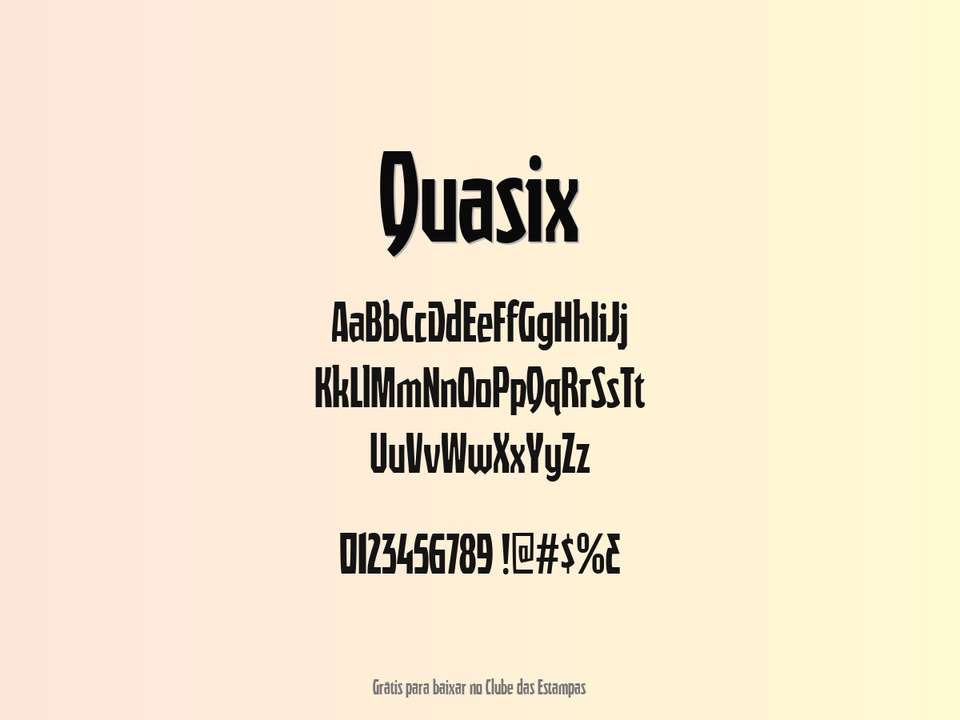 Fonte Quasix Grátis Para Baixar